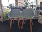2 lichtgroene stoelen van Kwantum, zo goed als nieuw, Huis en Inrichting, Stoelen, Twee, Overige kleuren, Zo goed als nieuw, Ophalen