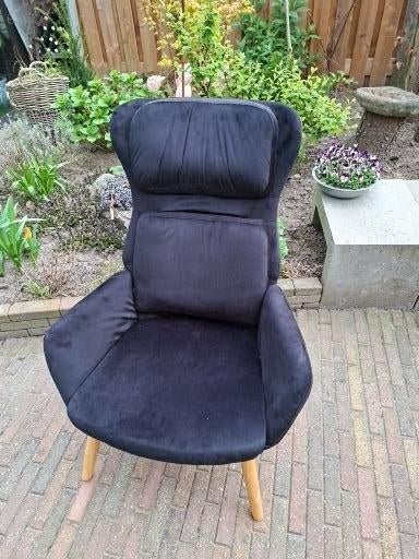 leuke stoel, Ophalen, Gebruikt, Zwart, Stof