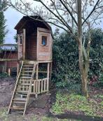 Houten boomhut /speelhuisje, Ophalen, Gebruikt, Hout