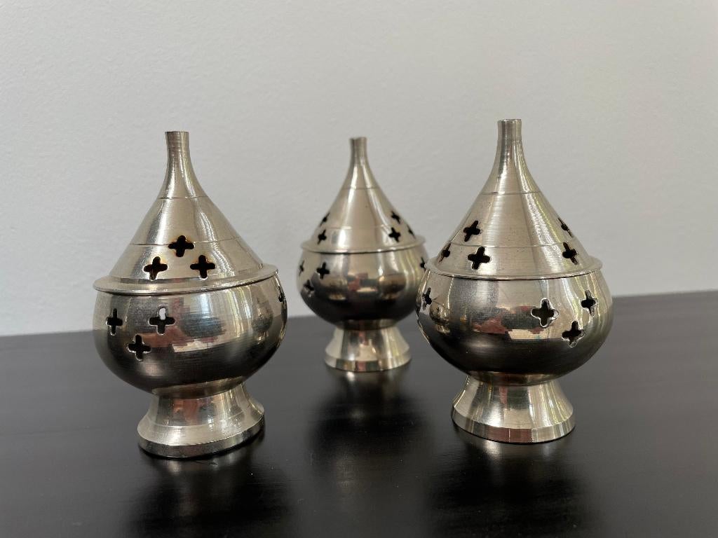 Wierook Brander 3 Stuks Zilver, Overige kleuren, Ophalen of Verzenden, Zo goed als nieuw, Metaal