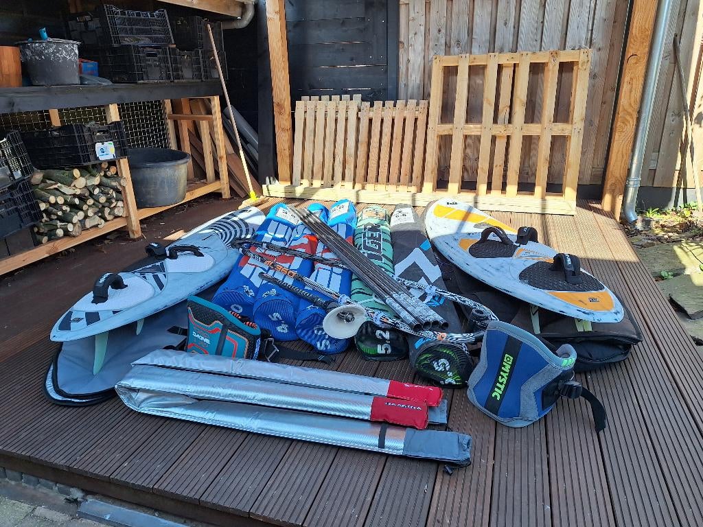 Windsurf wave set compeet Patrik 89 L en Ezzy zeilen, Ophalen, Gebruikt, Met draagtas, Minder dan 250 cm