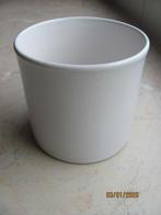 NIEUWSTAAT glans WIT cilinder RONDE keramiek BLOEMPOT ø 15, Overige materialen, Minder dan 30 cm, Minder dan 60 cm, Rond