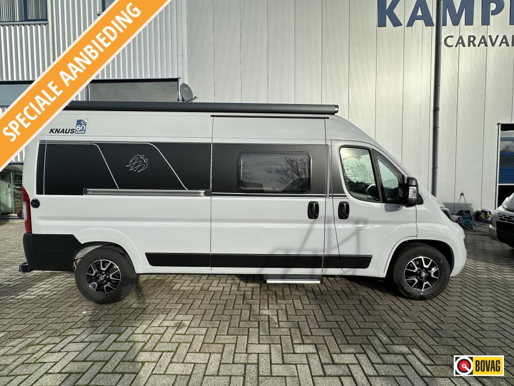 Knaus BoxStar Street 60 YEAR airco, zonnepaneel, slot, Caravans en Kamperen, Campers, Ringverwarming, Luifel, Tot en met 2, Bedrijf