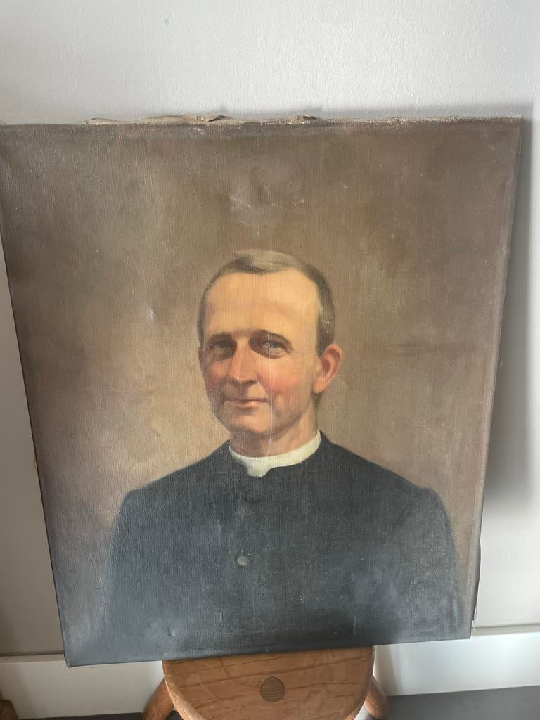 Schilderij frans, Antiek en Kunst, Kunst | Schilderijen | Klassiek, Ophalen of Verzenden