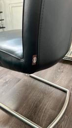 Leren eetkamerstoelen, Huis en Inrichting, Stoelen, Ophalen, Gebruikt, Zwart, Vijf, Zes of meer stoelen