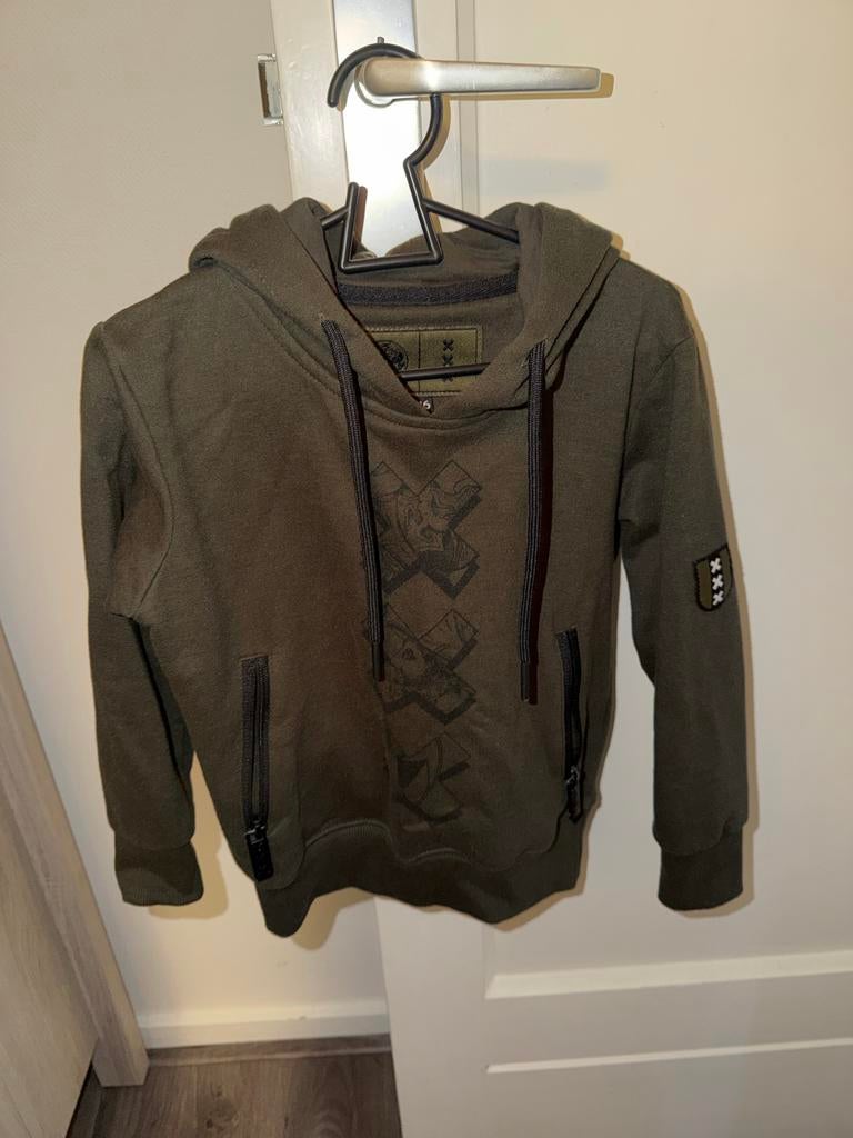 Ajax Trui Jongens Maat 116 met Capuchon, Ophalen of Verzenden, Zo goed als nieuw, Jongen, Trui of Vest