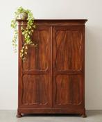 XL Antieke brocante Biedermeier meidenkast vintage hang kast, Ophalen of Verzenden