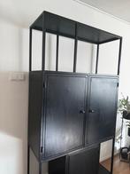 Kast Urban 3 Deuren - Giga Meubel Zwart Staal, Ophalen, Gebruikt, 200 cm of meer, Minder dan 150 cm