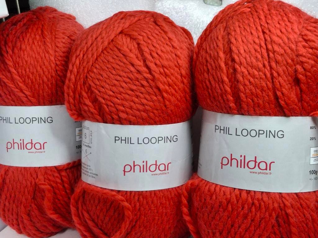Phildar Phil Looping wol, 100 gram per bol, Ophalen of Verzenden