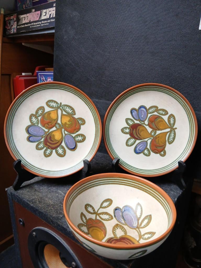 Mooi vroeg stelletje gouda plateel, Ophalen of Verzenden