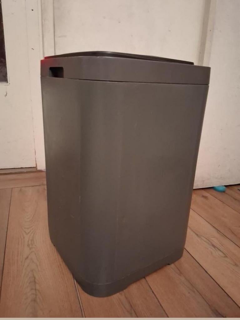 Te koop, Deze grijze EKO Morandi afvalbak met flexibel touch, Ophalen, Kunststof