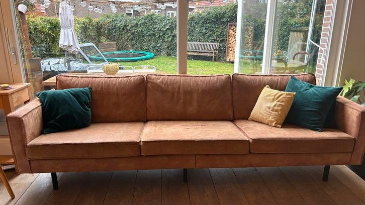 Bank gratis ophalen, Huis en Inrichting, Banken | Bankstellen, Gebruikt, Rechte bank, Driepersoons, 250 tot 300 cm, 75 tot 100 cm
