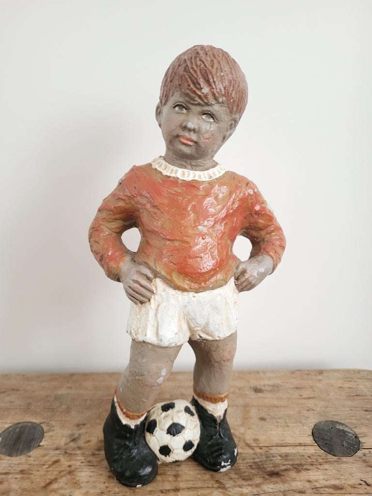 Geert Kunen jongetje met voetbal, Ophalen of Verzenden, Zo goed als nieuw, Mens