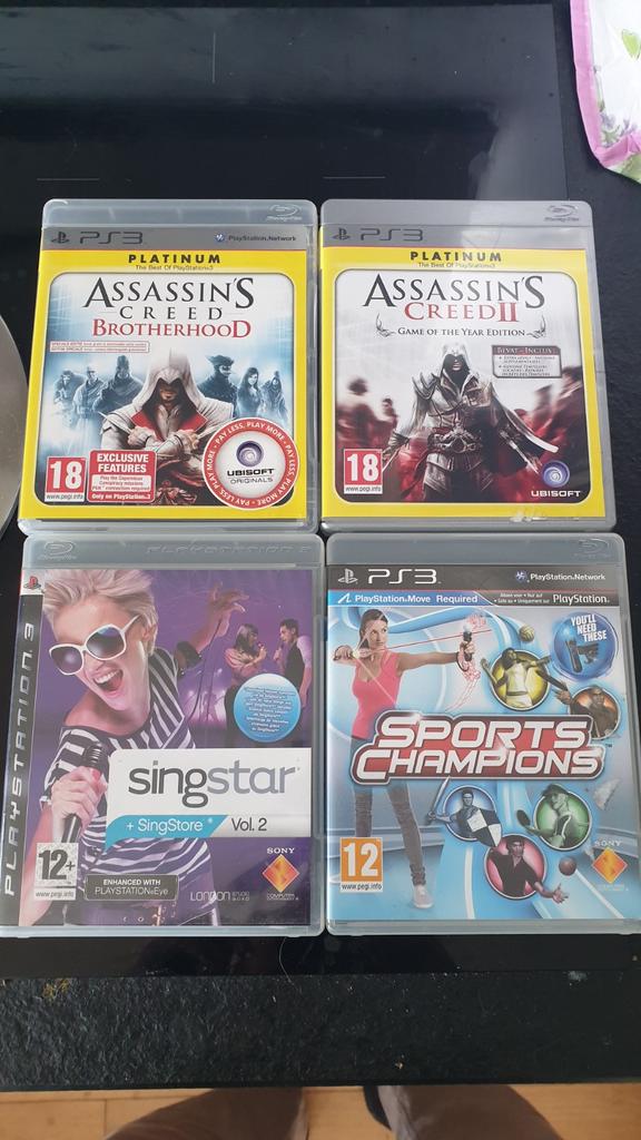 PS3 Spellen: Assassin's Creed, SingStar & Sports Champions, Spelcomputers en Games, Games | Sony PlayStation 3, Avontuur en Actie