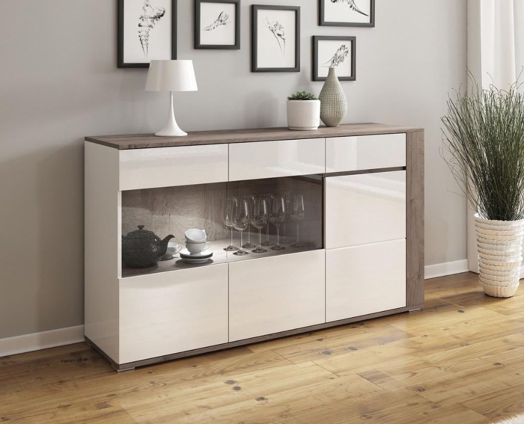 Meubella dressoir - NIEUW, Ophalen, Glas, Zo goed als nieuw, 25 tot 50 cm