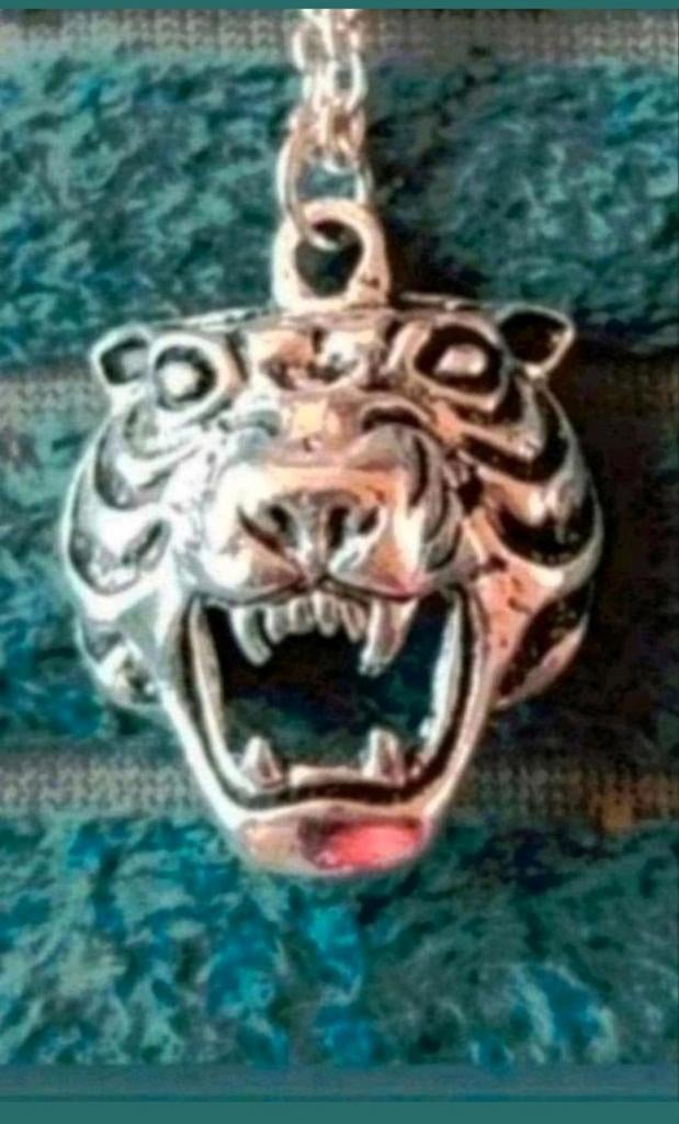 Ketting panter, Verzenden, Nieuw, Zilver, Met hanger