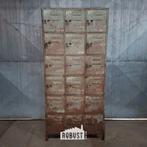 Lockerkast / vakkenkast / metalen kast met deurtjes, Ophalen of Verzenden, Gebruikt, Industrieel Brocante Landelijk