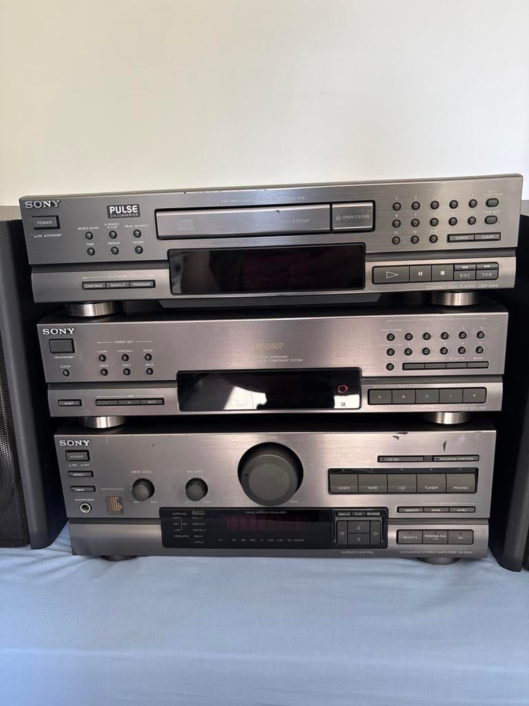 Sony Vintage MIDI Hifi Set - CD-speler, Tuner, Versterker, Ophalen, Gebruikt, Tuner of Radio, Losse componenten
