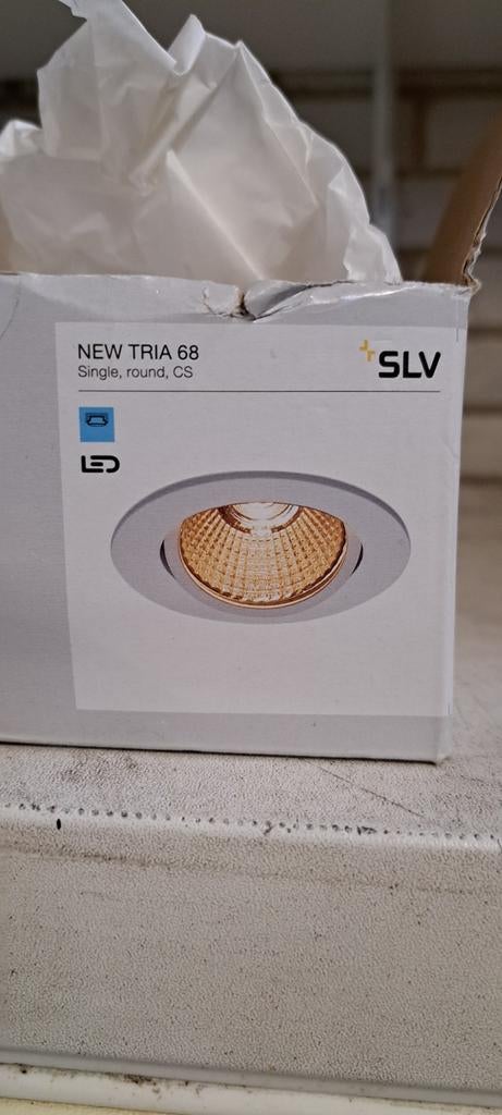 SLV NEW TRIA 68 LED Inbouwspot - Mat Wit, Rond, 11W, Ophalen of Verzenden