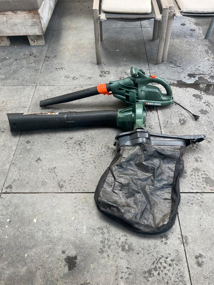 Black & Decker Master Vac 3 Bladblazer/Bladzuiger, Tuin en Terras, Bladblazers, Zo goed als nieuw, Handgedragen, Elektrisch, Met opvangzak