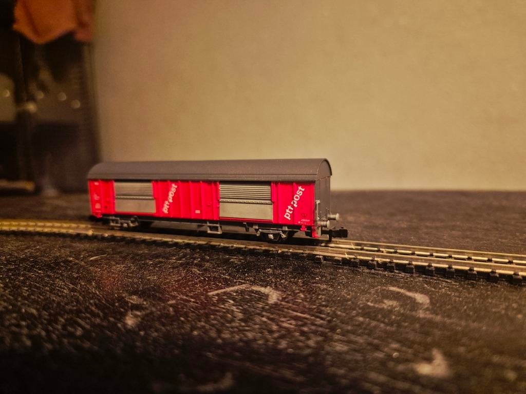 Roco 25168 Gesloten Postwagon PTT N-spoor, Ophalen of Verzenden, Gebruikt, Wagon, Roco