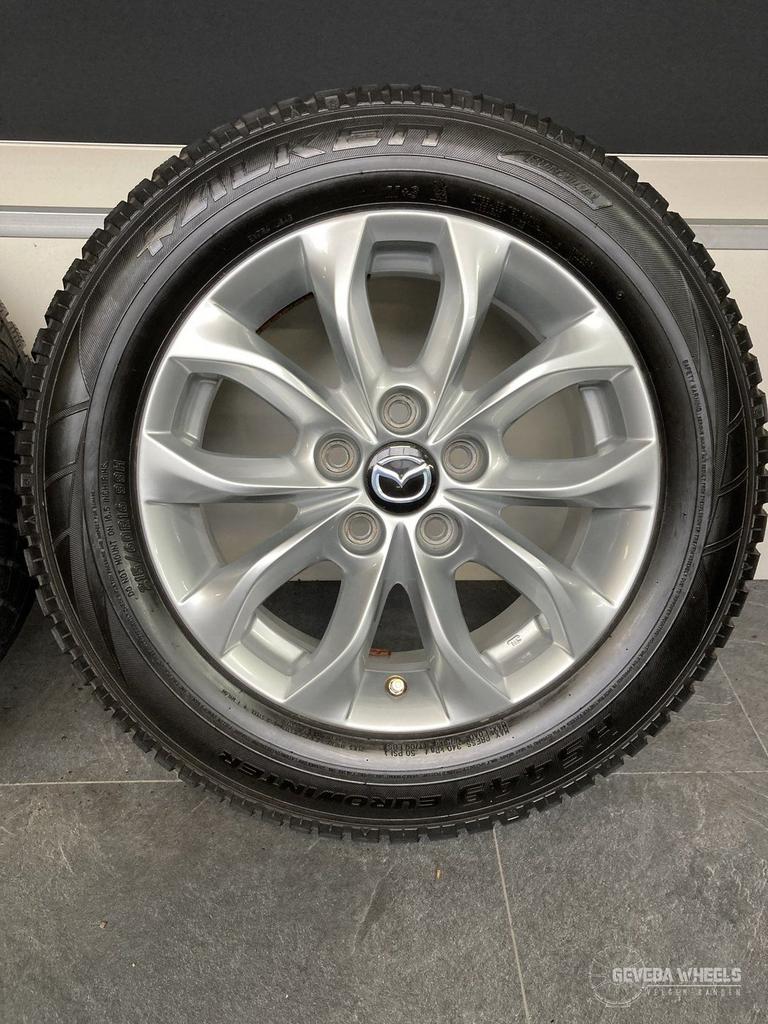 16” originele Mazda CX3 velgen + winterbanden 5x114.3 DD2F-V, -, Banden en Velgen, Gebruikt, 215 mm