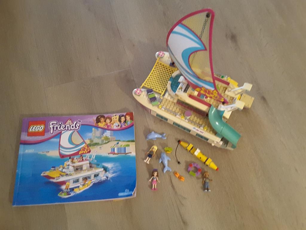 Lego Friends Sunshine Catamaran 41317., Ophalen of Verzenden, Zo goed als nieuw, Complete set, Lego