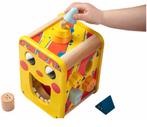 Houten activiteitenkubus met vormenstoof en stapeltoren, Kinderen en Baby's, Dorpsweg Spankeren, Spelendehollander, Nieuw, Ophalen of Verzenden