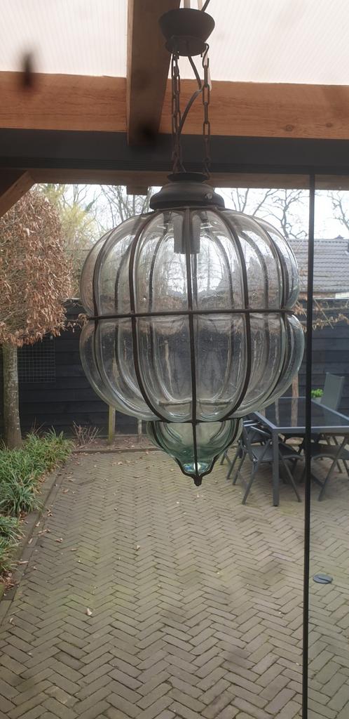 ###Lamp###, Huis en Inrichting, Lampen | Hanglampen, Ophalen, Gebruikt, 50 tot 75 cm, Glas