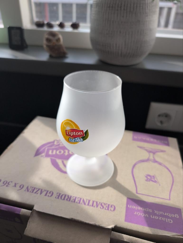 Set van 6 Lipton Ice Tea Glazen - Nieuw in doos!, Ophalen of Verzenden, Nieuw, Overige typen