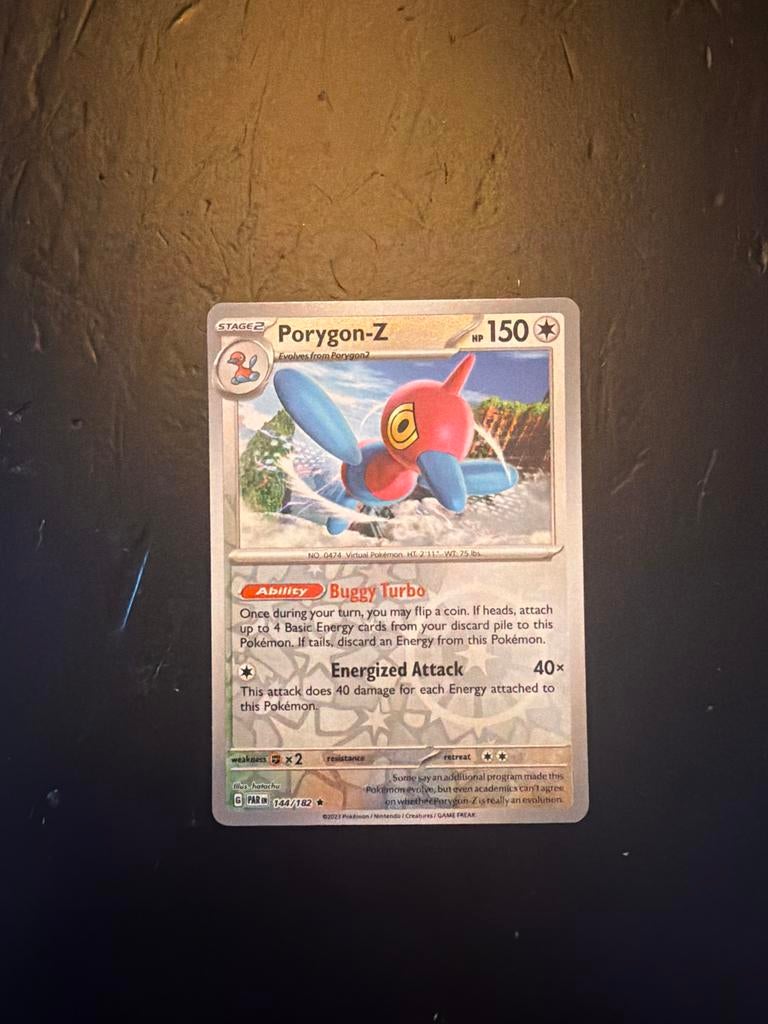 Porygon-Z 144/182 Reverse Holo - Pokémonkaart, Ophalen of Verzenden, Gebruikt, Losse kaart, Foil