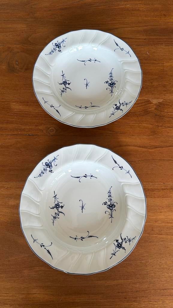 2 Villeroy & Boch Vieux Luxembourg diepe borden, Huis en Inrichting, Keuken | Servies, Ophalen of Verzenden, Zo goed als nieuw
