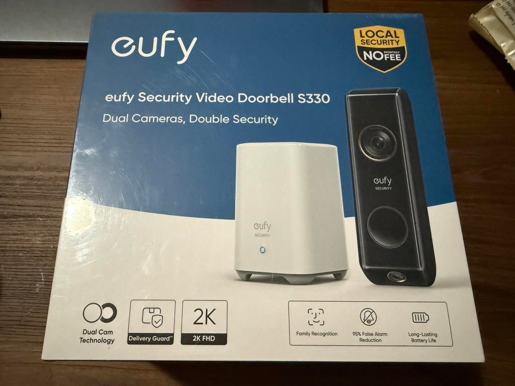 Eufy Video Doorbell S330 met Homebase 2, Ophalen of Verzenden, Bewegingsdetectiesensor, Nieuw