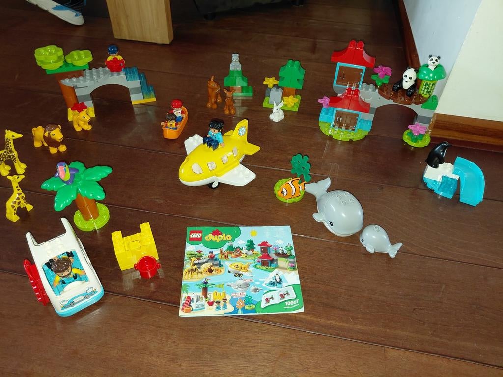 Duplo dieren van de wereld 10907, compleet met boekje., Kinderen en Baby's, Speelgoed | Duplo en Lego, Ophalen, Zo goed als nieuw