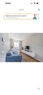 Xooon 2,5-zitsbank blauw met grijze bies, Ophalen, Gebruikt, Driepersoons, 75 tot 100 cm