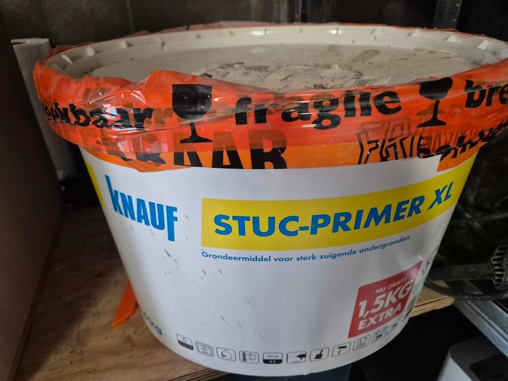 Knauf Stuc Primer XL (geel) 16.5 kg, Ophalen, Nieuw, Wit
