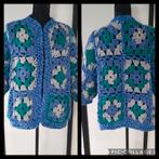 Dames granny vest, Blauw, Maat 46/48 (XL) of groter, Nieuw, Ophalen of Verzenden