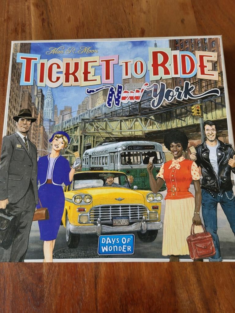 Ticket to Ride New York bordspel, Een of twee spelers, Ophalen of Verzenden, Zo goed als nieuw, Days of Wonder