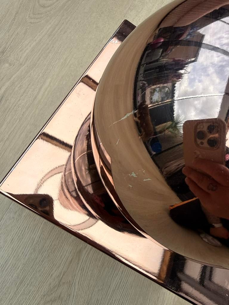 Staande bronze bollamp met 7 bollen, Huis en Inrichting, Lampen | Vloerlampen, Ophalen of Verzenden, Zo goed als nieuw, 150 tot 200 cm