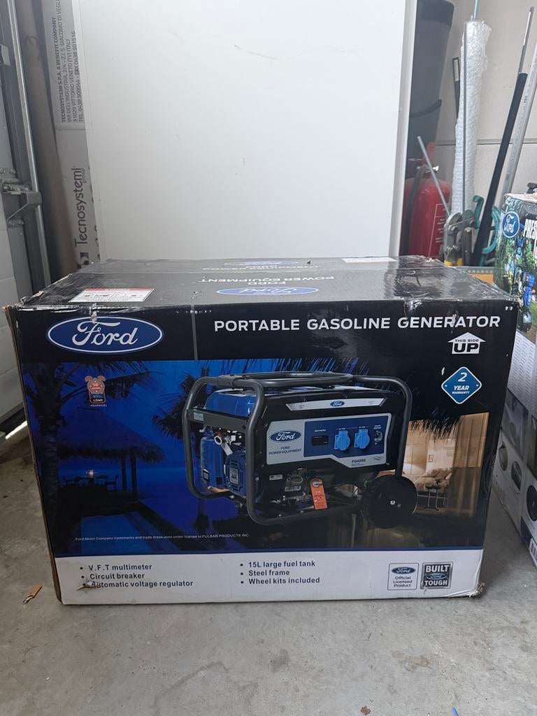 Ford FG4050 V2 Draagbare Benzine Generator 2500/2800W, Ophalen