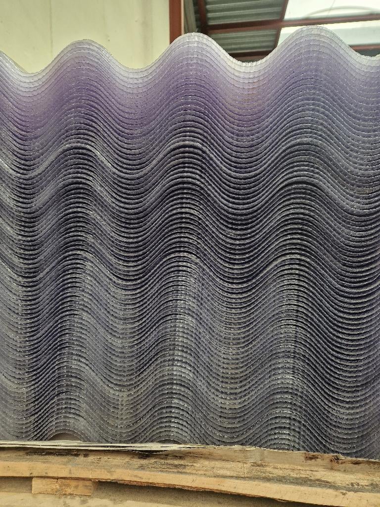 Golfplaten Glashelder Driewandig Polycarbonaat Lange Lengtes, Kunststof, Overige kleuren, Nieuw, Ophalen of Verzenden