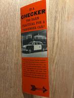 Checker kleine brochure, Ophalen of Verzenden, Zo goed als nieuw, Overige merken