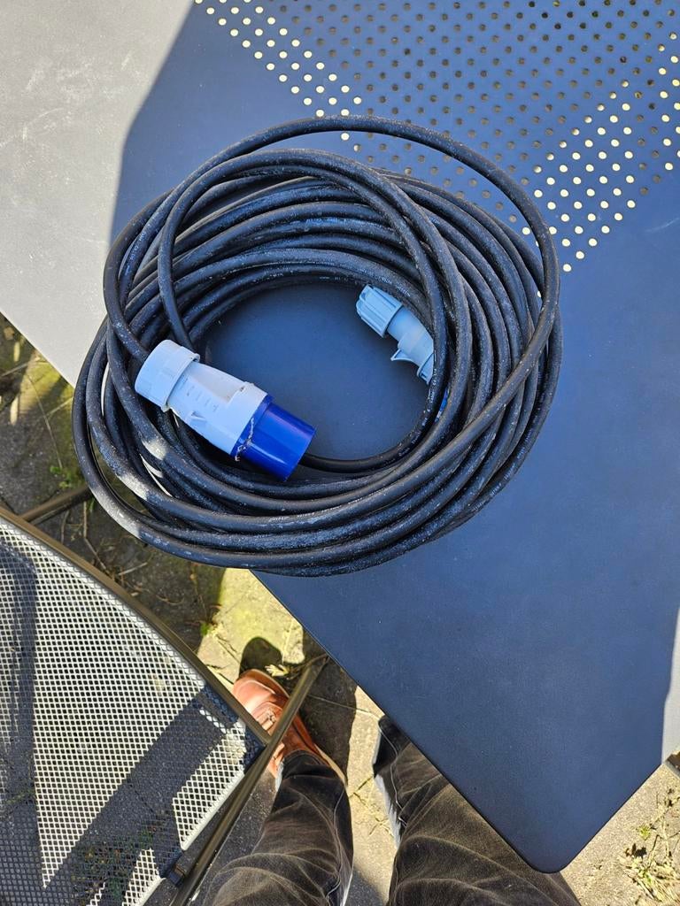 Zware kwaliteit camper stroomverlengkabel, Ophalen, Gebruikt