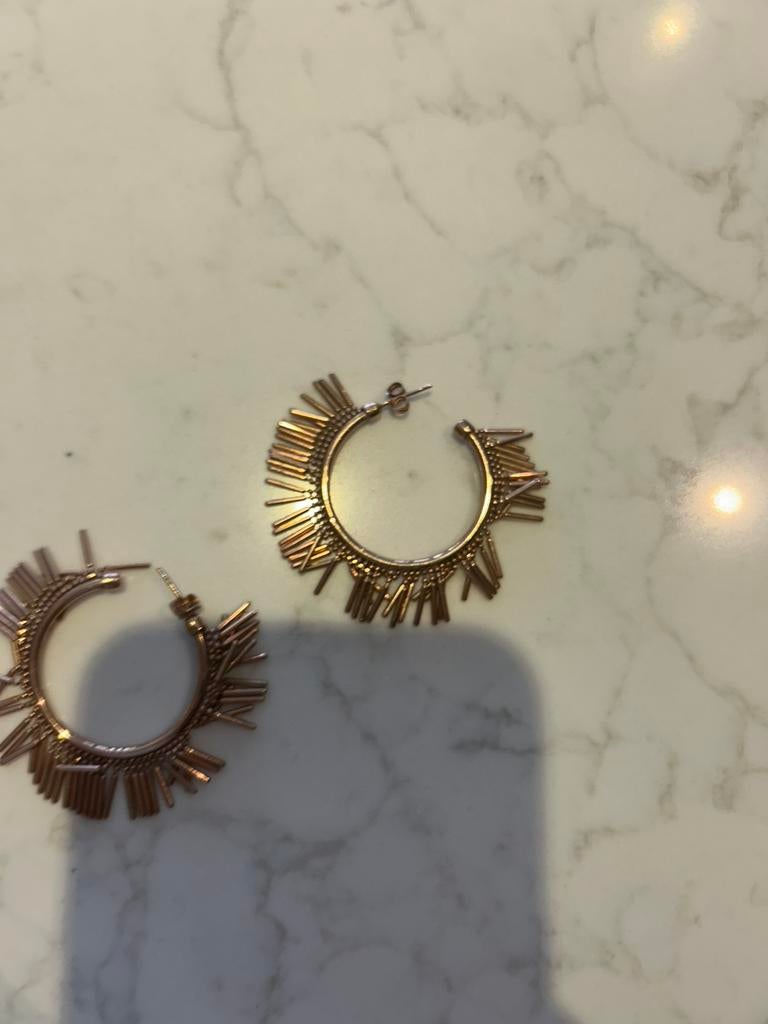 Lott oorbellen, Ophalen of Verzenden, Zo goed als nieuw, Roze, Overige materialen