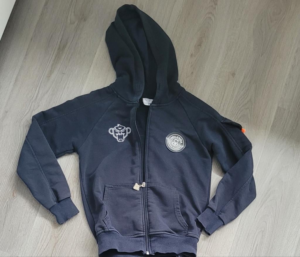 Donkerblauw vest maat 164 Black Bananas, Kinderen en Baby's, Kinderkleding | Maat 164, Trui of Vest, Ophalen of Verzenden, Zo goed als nieuw