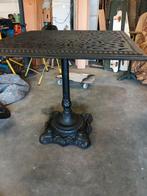 Zwaren gietijzeren tuintafel, Ophalen, Gebruikt, Rond, Metaal