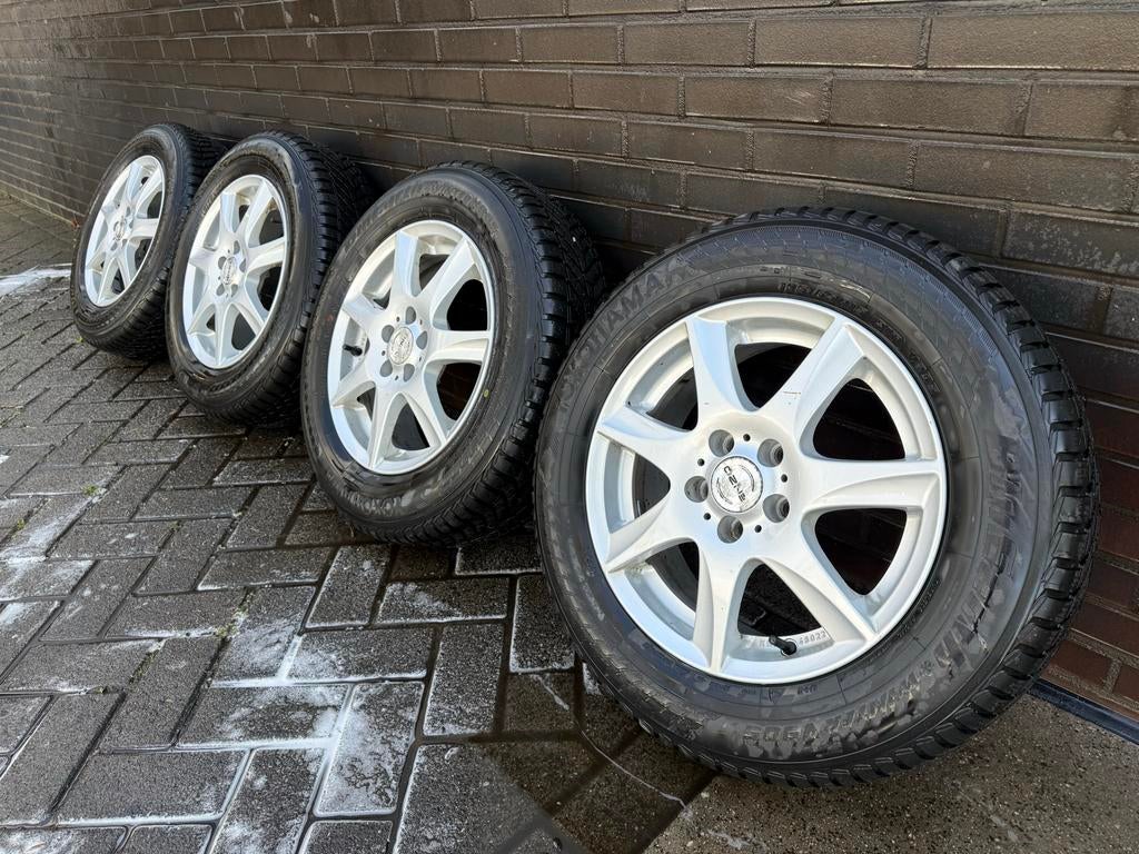 ENZO lichtmetalen velgen 15 inch Yokohama banden 195/65 R15, Auto-onderdelen, Banden en Velgen, Gebruikt, 15 inch, Banden en Velgen