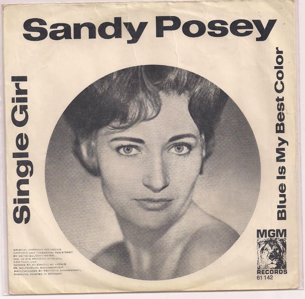 Sandy Posey- Single Girl, Cd's en Dvd's, Vinyl Singles, Gebruikt, Verzenden, 7 inch, Fotohoes