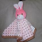 Wibra kroeldoek roze konijn, rammelaar., Kinderen en Baby's, Speelgoed | Knuffels en Pluche, Ophalen of Verzenden, Zo goed als nieuw
