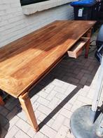 antieke notenhouten eettafel, Huis en Inrichting, Ophalen, Gebruikt, 50 tot 100 cm, 150 tot 200 cm